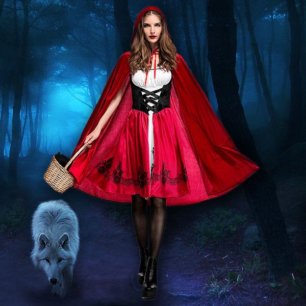 theme costume ataullah little red riding hood adault role-playing costume halloween witchcraft women's carnival party queen dress dw003, Black;red
theme costume ataullah little red riding hood adault role-playing costume halloween witchcraft women's carnival party queen dress dw003, Black;red