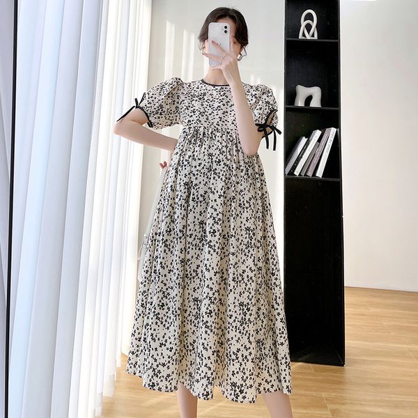 maternity dresses summer fashion pregnant women's long dress short sleeve printed loose underwear high waist pregnant women's dres, White
maternity dresses summer fashion pregnant women's long dress short sleeve printed loose underwear high waist pregnant women's dres, White