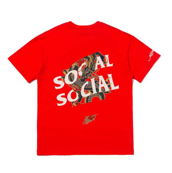 spring/summer fashion t shirt assc retro style chinese dragon diamond letter print short sleeve men's women's outdoor leisure clas, White;black
