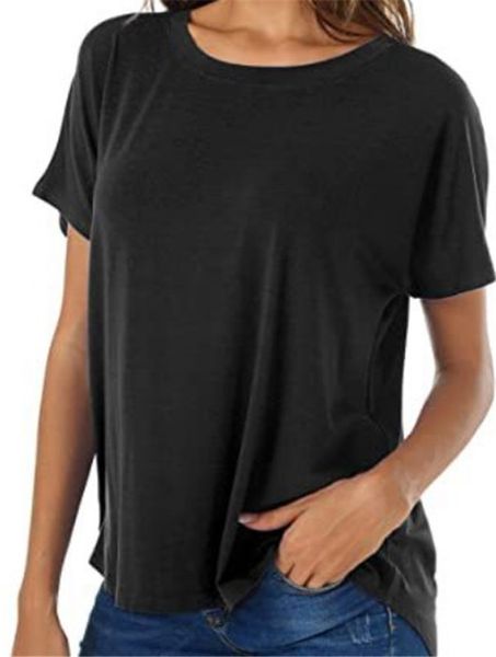Womens T-Shirt Basic Tees Solid Colors Tops Casual Summer Short Sleeve Soft Comfy Tops
Womens T-Shirt Basic Tees Solid Colors Tops Casual Summer Short Sleeve Soft Comfy Tops