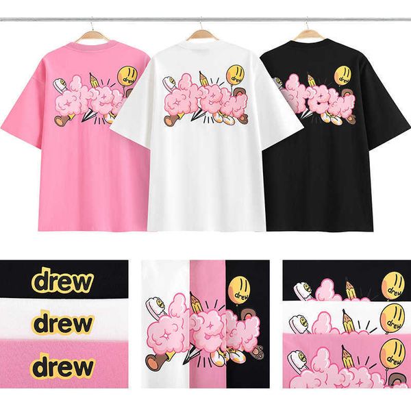 fashion ess designer t-shirt drew summer new cloud letter printing fashion brand loose cotton round neck house casual short sleeve, White;black
fashion ess designer t-shirt drew summer new cloud letter printing fashion brand loose cotton round neck house casual short sleeve, White;black