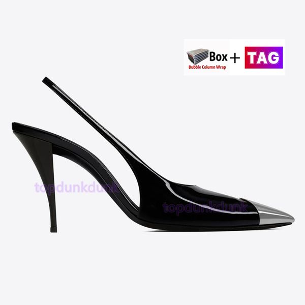 with box womens dress shoes pumps fashion high-heeled luxury designer slingback sandals casual moccasins women shoe size 35-40, Black
with box womens dress shoes pumps fashion high-heeled luxury designer slingback sandals casual moccasins women shoe size 35-40, Black