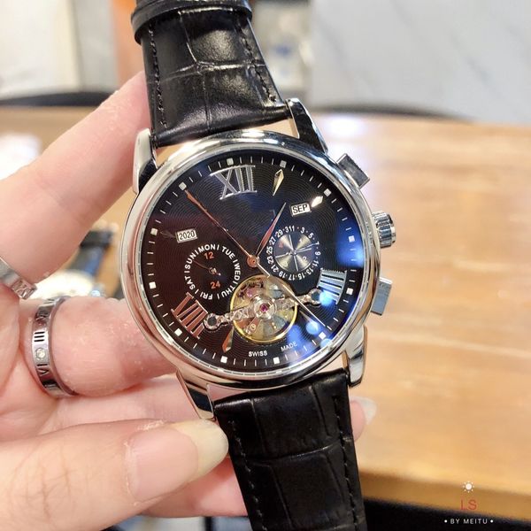 pp men's mechanical watch business leisure fully automatic mechanical movement sapphire mirror, large flywheel, diameter 41mm ee
pp men's mechanical watch business leisure fully automatic mechanical movement sapphire mirror, large flywheel, diameter 41mm ee
