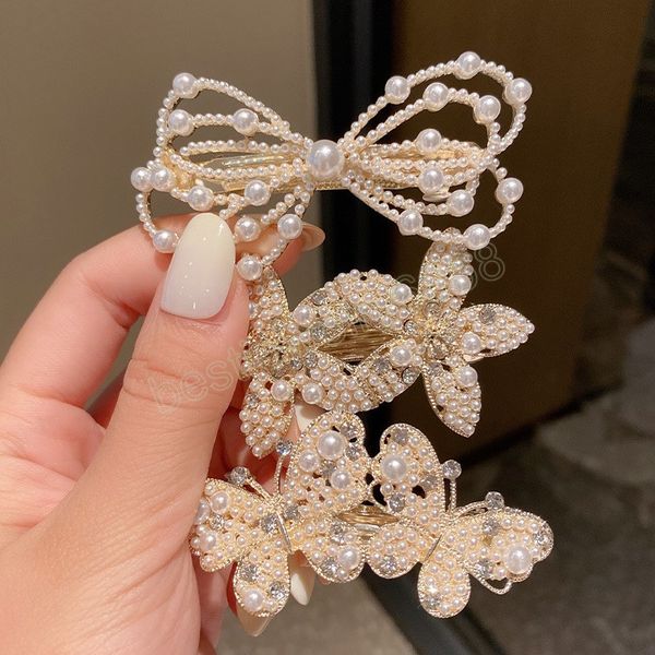 korean imitation pearl hairpins geometric hair claws butterfly bowknot clip back head hair clip women hair accessories, Golden;silver
korean imitation pearl hairpins geometric hair claws butterfly bowknot clip back head hair clip women hair accessories, Golden;silver