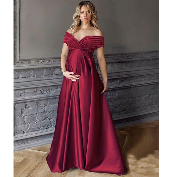 maternity dresses off shoulder pregnant women's dress po shooting elegnat pregnant women's dress 230404, White
maternity dresses off shoulder pregnant women's dress po shooting elegnat pregnant women's dress 230404, White