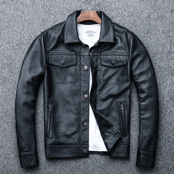 men's leather faux genuine men 100 jacket real cowhide black male motorcycle lapel s man's coat autumn spring clothes 230404
men's leather faux genuine men 100 jacket real cowhide black male motorcycle lapel s man's coat autumn spring clothes 230404
