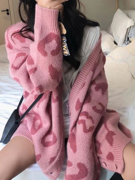 women's knits tee casual sweaters korean fashion spring pink leopard vneck long sleeve cardigans loose coat pull vetement femme sueters, White
women's knits tee casual sweaters korean fashion spring pink leopard vneck long sleeve cardigans loose coat pull vetement femme sueters, White