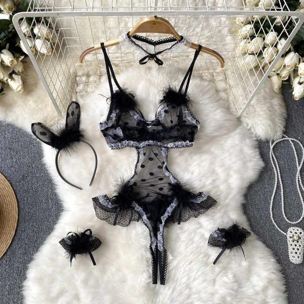 nxy transparnet thin rompers women cosplay cute lace short playsuits fashion lingerie erotic female bodysuits 230328, Black;white
nxy transparnet thin rompers women cosplay cute lace short playsuits fashion lingerie erotic female bodysuits 230328, Black;white