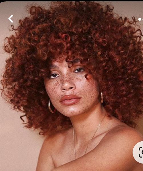 glueless afro kinky curly human hair wig for women copper red full volume kinki culr none lace front wigs auburn brown with curly bang 150%, Black;brown
glueless afro kinky curly human hair wig for women copper red full volume kinki culr none lace front wigs auburn brown with curly bang 150%, Black;brown