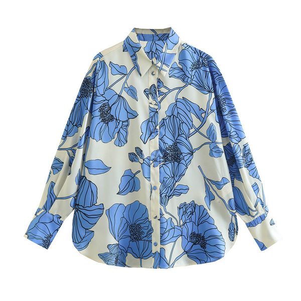 women's blouses shirts rdmq 2023 women fashion floral print flowy vintage long sleeve front button female blusas chic 230404, White
women's blouses shirts rdmq 2023 women fashion floral print flowy vintage long sleeve front button female blusas chic 230404, White