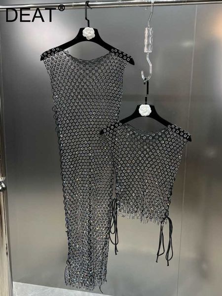 deat 2023 new summer fashion spliced diamonds round neck sleeveless pullover see throw t-shirt ww97601l, White
deat 2023 new summer fashion spliced diamonds round neck sleeveless pullover see throw t-shirt ww97601l, White