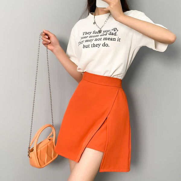 skirts sweet orange high waist a-line skirt women's summer irregular split commuter basic color elastic waist suit short skirt p230403, Black
skirts sweet orange high waist a-line skirt women's summer irregular split commuter basic color elastic waist suit short skirt p230403, Black
