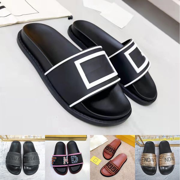 platform designer rubber slides sandals floral brocade fashion mens gear bottoms flip flops lady slippers striped women sandals designers lo, Black
platform designer rubber slides sandals floral brocade fashion mens gear bottoms flip flops lady slippers striped women sandals designers lo, Black