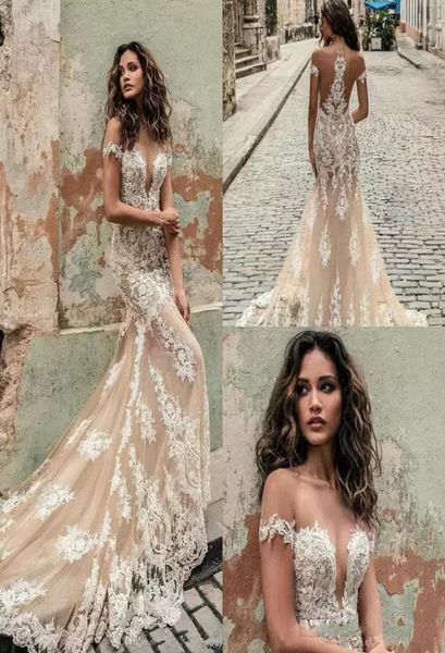 2019 champagne mermaid wedding dresses off shoulder deep plunging neck lace applique trumpet berta bridal gowns custom wedding dre2412402, White
2019 champagne mermaid wedding dresses off shoulder deep plunging neck lace applique trumpet berta bridal gowns custom wedding dre2412402, White