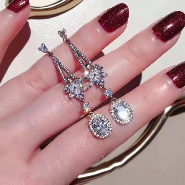 romantic zircon earrings 925 sterling silver party wedding drop dangle earrings for women bridal promise engagement jewelry gift
romantic zircon earrings 925 sterling silver party wedding drop dangle earrings for women bridal promise engagement jewelry gift