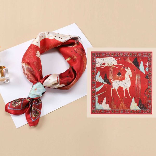 sarongs 2022 new twill silk scarf women 53cm small square scarf professional decoration small scarf headband tie bag digital scarf p230403, Blue;gray
sarongs 2022 new twill silk scarf women 53cm small square scarf professional decoration small scarf headband tie bag digital scarf p230403, Blue;gray