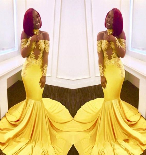 beautiful mermaid arabic evening dresses sheer long sleeve yellow lace plus size 2018 saudi african prom party women gowns formal 9788486, Black;red
beautiful mermaid arabic evening dresses sheer long sleeve yellow lace plus size 2018 saudi african prom party women gowns formal 9788486, Black;red