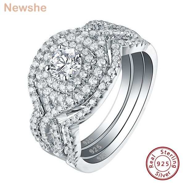 wedding rings s 3pcs 925 sterling silver wedding ring set women cz simulated diamond bridal engagement ring luxury jewelry 230403, Slivery;golden
wedding rings s 3pcs 925 sterling silver wedding ring set women cz simulated diamond bridal engagement ring luxury jewelry 230403, Slivery;golden