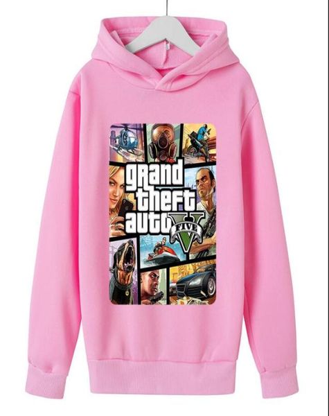 kid hoodies girl sweatshirt gta 5 boy outwear gta hoodies street fight long sleeve costumes clothes shirts children039s sweatsh7307870, Black
