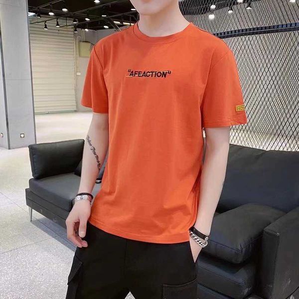 men's t-shirt sleeve short 2023 summer new trend thin loose fashion brand ins half clothing, White;black
men's t-shirt sleeve short 2023 summer new trend thin loose fashion brand ins half clothing, White;black