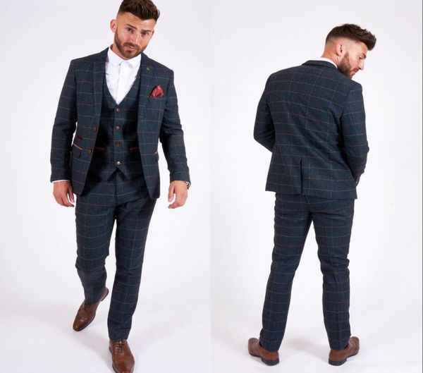 new herringbone plaid groom wedding tuxedos slim fit 3 pieces notched lapel mens pants suits designer jackets8283247, Black;gray
new herringbone plaid groom wedding tuxedos slim fit 3 pieces notched lapel mens pants suits designer jackets8283247, Black;gray