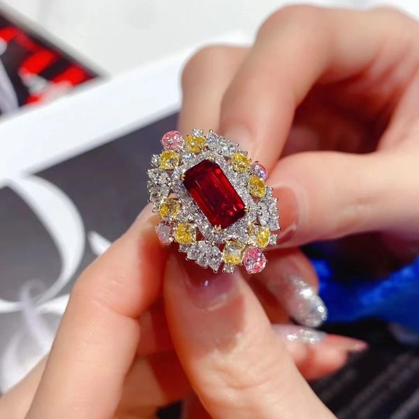 luxury colorful gemstones ring 925 sterling silver party wedding band rings for women engagement jewelry promise birthday gift, Slivery;golden
luxury colorful gemstones ring 925 sterling silver party wedding band rings for women engagement jewelry promise birthday gift, Slivery;golden
