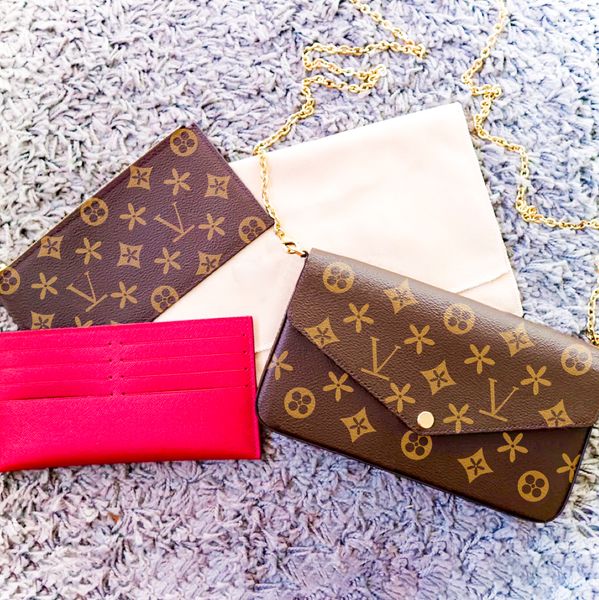 fashion multi felicie pochette cross body tote envelope bag 3piece chain clutch shoulder bags women m61276 messenger luxury designer viutoni
fashion multi felicie pochette cross body tote envelope bag 3piece chain clutch shoulder bags women m61276 messenger luxury designer viutoni