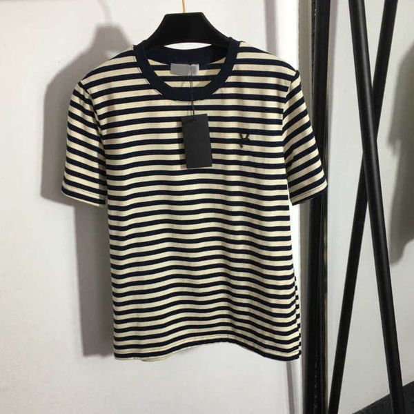 23ss womens t-shirt tee designer clothes women round neck pure cotton sequin monogram striped short-sleeved t-shirtwomen clothes a1, White
23ss womens t-shirt tee designer clothes women round neck pure cotton sequin monogram striped short-sleeved t-shirtwomen clothes a1, White