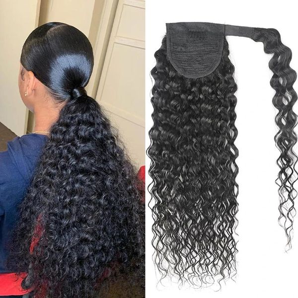 brazilian deep wave human ponytail wrap around pony tail clip in hair extensions drawstring ponytails hairpiece for black women 120g jet bla
brazilian deep wave human ponytail wrap around pony tail clip in hair extensions drawstring ponytails hairpiece for black women 120g jet bla