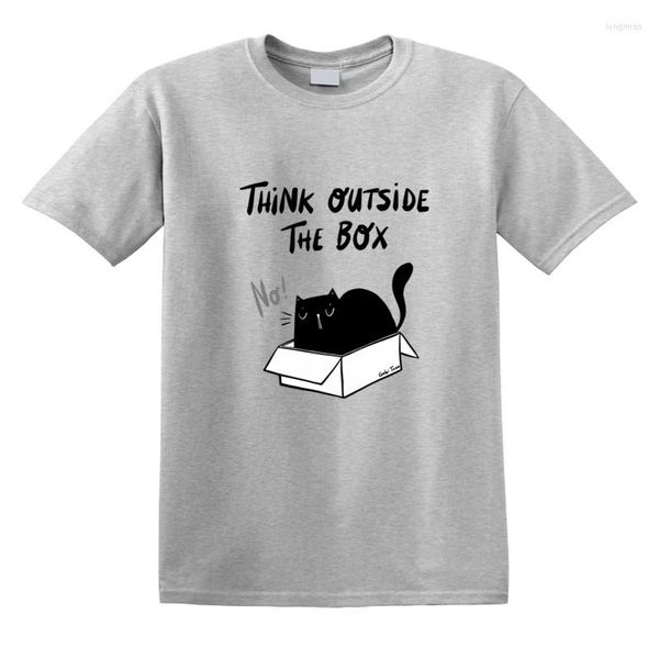 t men's shirts thinking outside the box cat funny hip hop streetwear camisas harajuku oversized t-shirt for men drop, White;black
t men's shirts thinking outside the box cat funny hip hop streetwear camisas harajuku oversized t-shirt for men drop, White;black