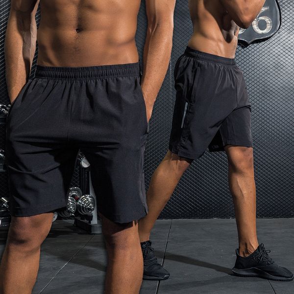 men's shorts running shorts men's quick dry training fitness gym spandex shorts pocket men's football football training tenni, White;black