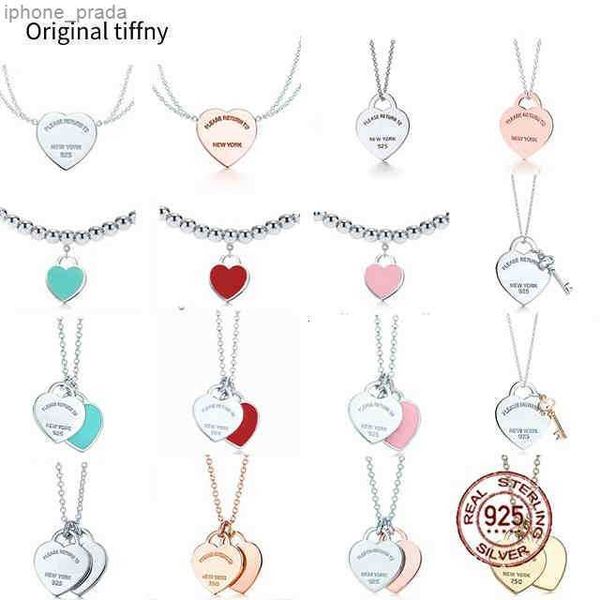 new 100% 925 sterling silver necklace pendant heart bead chain rose gold and gold luxurious for women fashion jewelry original gift y220310
new 100% 925 sterling silver necklace pendant heart bead chain rose gold and gold luxurious for women fashion jewelry original gift y220310