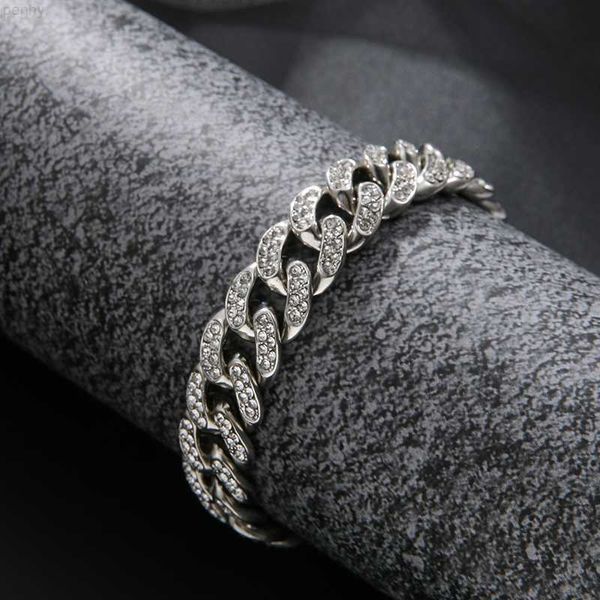fashion women and men accessories hip hop bracelet full diamond cuban chain with zircon wholesale, Silver
fashion women and men accessories hip hop bracelet full diamond cuban chain with zircon wholesale, Silver