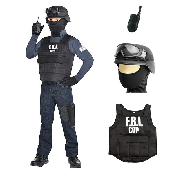 cosplay fbi special agent uniform bulletproof vest outfits cosplay fancy halloween costume for kids carnival headgear helmet prop 230403, Blue
cosplay fbi special agent uniform bulletproof vest outfits cosplay fancy halloween costume for kids carnival headgear helmet prop 230403, Blue