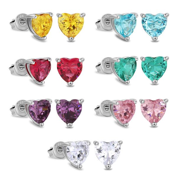 7 colors for options men women love studs earrings allergic s925 silver black cz heart earrings nice jewelry gift for friend, Golden;silver
7 colors for options men women love studs earrings allergic s925 silver black cz heart earrings nice jewelry gift for friend, Golden;silver