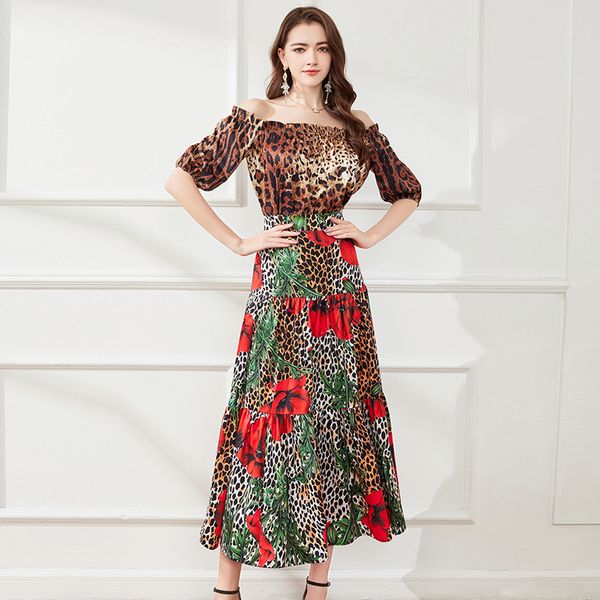 floral leopard dress women outfit two piece sets 2023 summer off shoulder print and maxi skirt woman designer 2 piece party cocktail dresse, White
floral leopard dress women outfit two piece sets 2023 summer off shoulder print and maxi skirt woman designer 2 piece party cocktail dresse, White