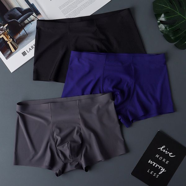 underpants 3 cool thin comfortable underwear men's silk smooth seamless boxing quick drying fashion shorts 230404, Black;white
underpants 3 cool thin comfortable underwear men's silk smooth seamless boxing quick drying fashion shorts 230404, Black;white