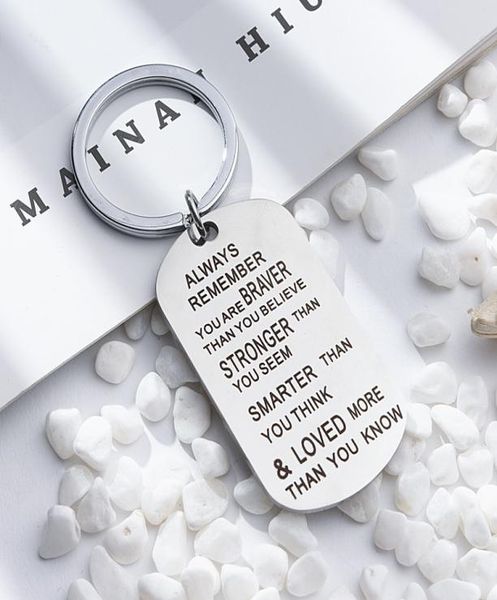 stainless steel key chain ring you are braver stronger smarter than you think pendant keychain for family friend lover giftz 227 1128710, Bronze;silver
stainless steel key chain ring you are braver stronger smarter than you think pendant keychain for family friend lover giftz 227 1128710, Bronze;silver