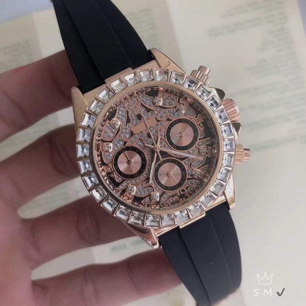 true six needle men's wristwatch brand new tight diamond surface quartz movement with full timing and running functions stainless steel, Slivery;golden
true six needle men's wristwatch brand new tight diamond surface quartz movement with full timing and running functions stainless steel, Slivery;golden