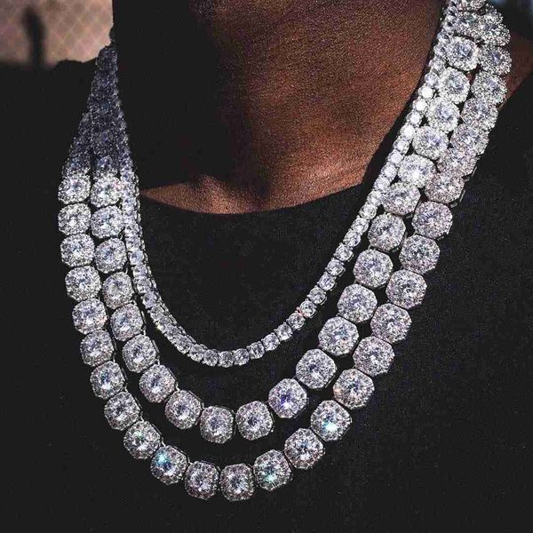 hip hop tennis necklace 18k gold plated jewelry iced out diamond clustered chain, Silver
hip hop tennis necklace 18k gold plated jewelry iced out diamond clustered chain, Silver
