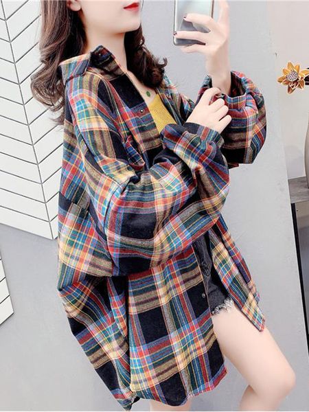 women's blouses shirts jmprs oversize women plaid long sleeve loose turn down collar ladies button up shirt vintage korean 230404, White
women's blouses shirts jmprs oversize women plaid long sleeve loose turn down collar ladies button up shirt vintage korean 230404, White