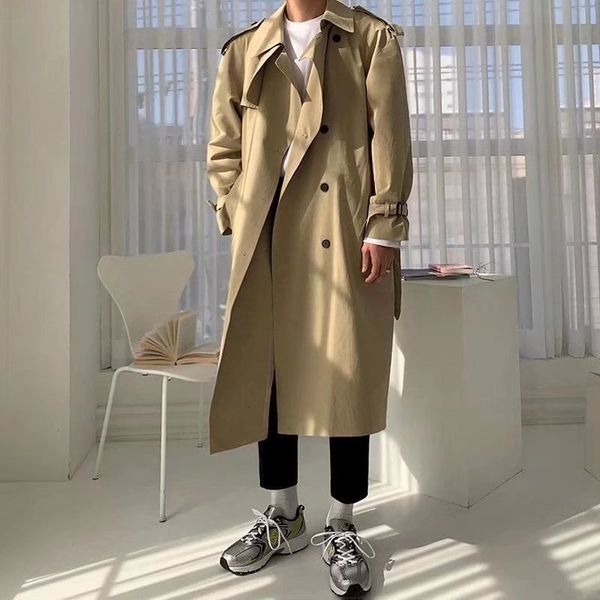 men's trench coats khaki black fashion autumn oversized long korean loose windbreaker jacket s overcoat m2xl 230404, Tan;black
men's trench coats khaki black fashion autumn oversized long korean loose windbreaker jacket s overcoat m2xl 230404, Tan;black