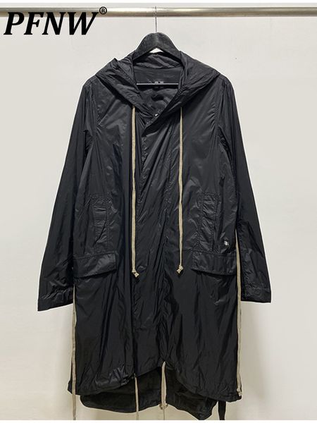 men's trench coats pfnw niche design darkwear style hooded casual thin zipper loose side pocket solid color coat windbreaker for men wo, Tan;black
men's trench coats pfnw niche design darkwear style hooded casual thin zipper loose side pocket solid color coat windbreaker for men wo, Tan;black