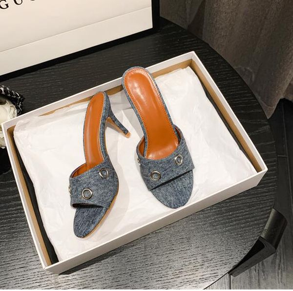 fashion denim metal decoration women mules sandals pumps party pointed toe stiletto high heels summer shoes 35-42, Black
fashion denim metal decoration women mules sandals pumps party pointed toe stiletto high heels summer shoes 35-42, Black