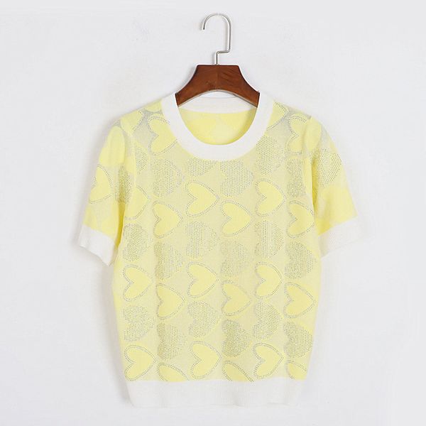316 2023 milan runway women's sweaters spring summer brand same style sweater short sleeve crew neck white pink yellow beads pullover s, White;black
316 2023 milan runway women's sweaters spring summer brand same style sweater short sleeve crew neck white pink yellow beads pullover s, White;black