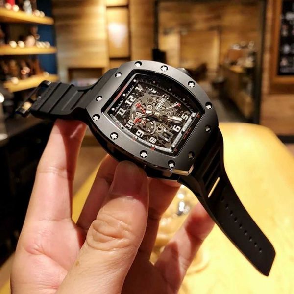 milles watch ceramic watch male black technology personality cool wine bucket square large dial hollow out fully automatic gear mechanical w, Slivery;golden
milles watch ceramic watch male black technology personality cool wine bucket square large dial hollow out fully automatic gear mechanical w, Slivery;golden