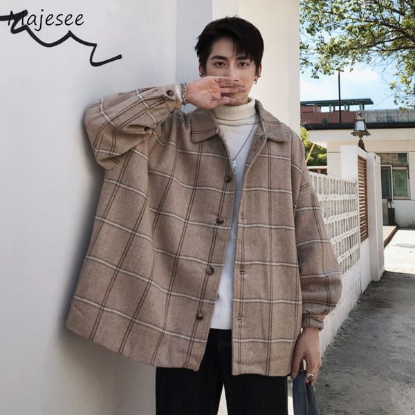 men's jackets men ins plaid ulzzang students stylish streetwear all match baggy preppy style japanese fashion teens clothing 230403, Black;brown
men's jackets men ins plaid ulzzang students stylish streetwear all match baggy preppy style japanese fashion teens clothing 230403, Black;brown