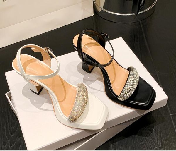 fashion bling crystal platform thick sandals women open toe narrow band ankle strap high heels party dress shoes 35-40, Black
fashion bling crystal platform thick sandals women open toe narrow band ankle strap high heels party dress shoes 35-40, Black