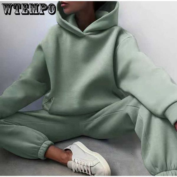 women's tracksuit solid hooded sport suits autumn warm hoodie casual long sleeve sweatshirts and trousers fleece two piece sets, White
women's tracksuit solid hooded sport suits autumn warm hoodie casual long sleeve sweatshirts and trousers fleece two piece sets, White