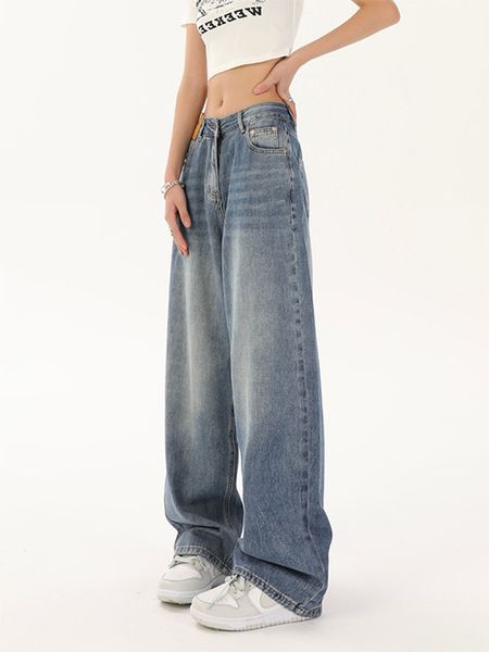 women's jeans vintage jeans women's fashion personality clothing casual loose fit jeans high waist street clothing luggage straigh, Blue
women's jeans vintage jeans women's fashion personality clothing casual loose fit jeans high waist street clothing luggage straigh, Blue